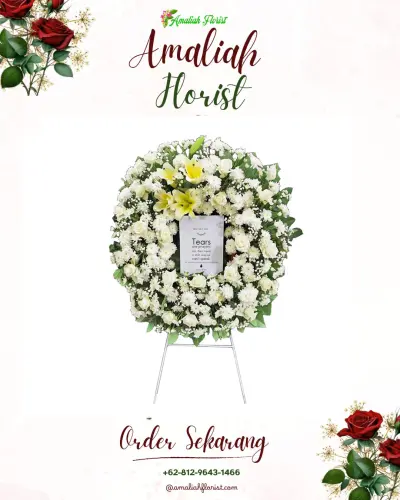 Krans Bunga Duka Cita di Parakanlima